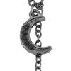 European Baroque Moon & Star Pendant Necklace - Simple Alloy Collarbone Chain Jewelry