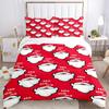 3pcs Bedding Set Christmas Santa Includes 1 Comforter + 2 Pillowcases, Without Pillow Inserts, Soft Comfortable, Lightweight Breathable010
