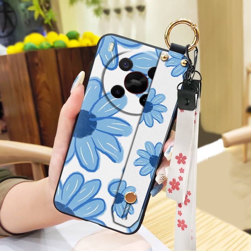 Lanyard Dirt-resistant Phone Case For ZTE Blade V70 Max/Nubia V70 Max Phone Holder Wrist Strap Fashion Design Wristband