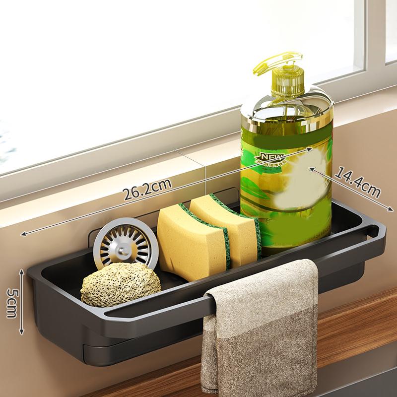 

1 Набор Автоматический Органайзер для Кухонной Раковины Сушилка с Подставкой для Кухонной Тряпки и Мыла Хранение для Смесителя Кухонные Аксессуары