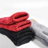 Knitted Gloves Women's Warm and Cold Proof Outdoor Cycling Double Layer Plus Velvet Thickened Touch Screen Winter Gloves
