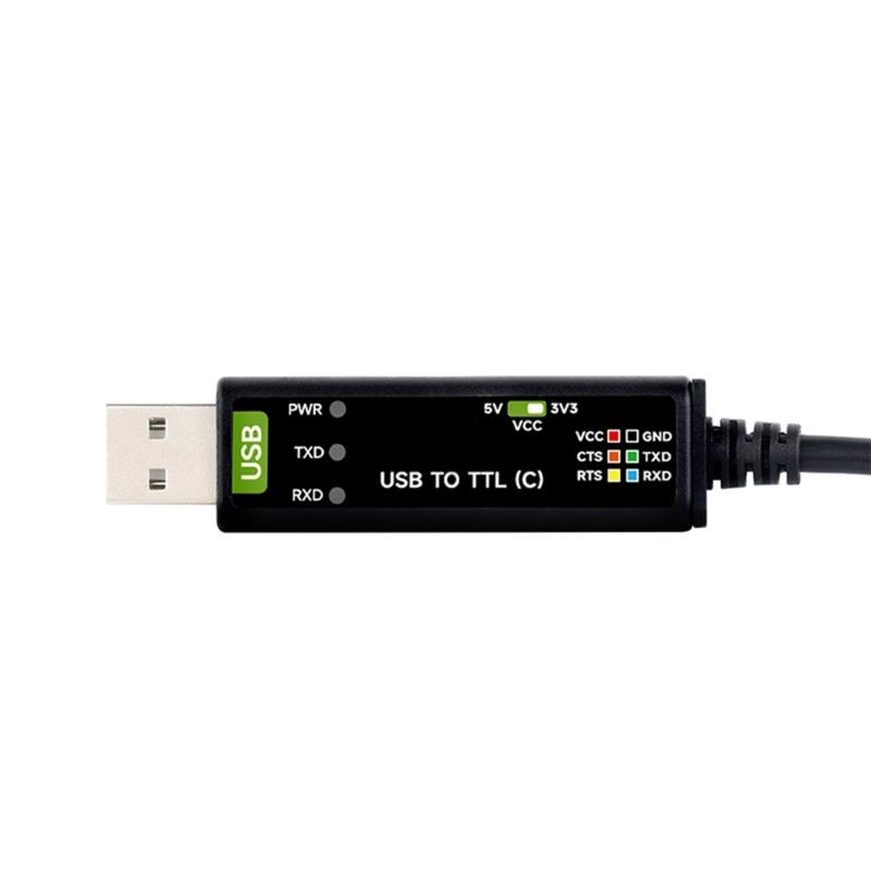 Industrial USB To TTL Serial Adapters Cable USB To TTL (C) Converters FT232RNL Chip Serial Port Debugging Cable 3.3V/5V
