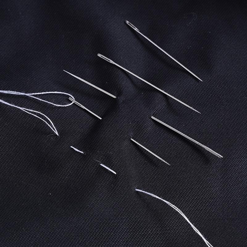 34 Piece Steel Sewing With Automatic Threader Thread For Embroidery Leather Repair Crafting