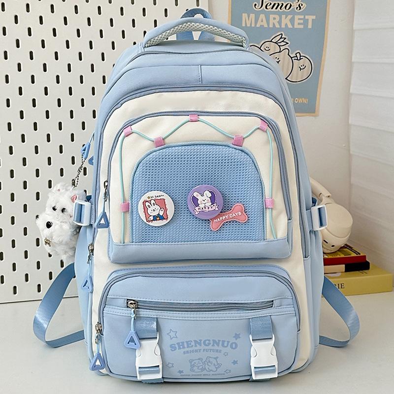 New Style Student Schoolbags Elementary School Girls High Looking Junior High School Backpacks
