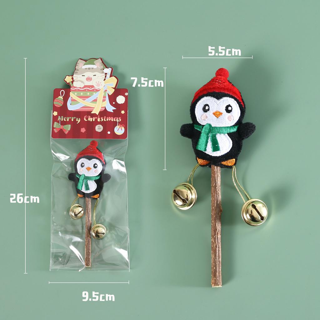 Christmas Style Pet Teeth Grinding Toy Cartoon Christmas Tree Santa Claus Snowman Penguin Natural Material Safe and Reliable Without Damaging Teeth