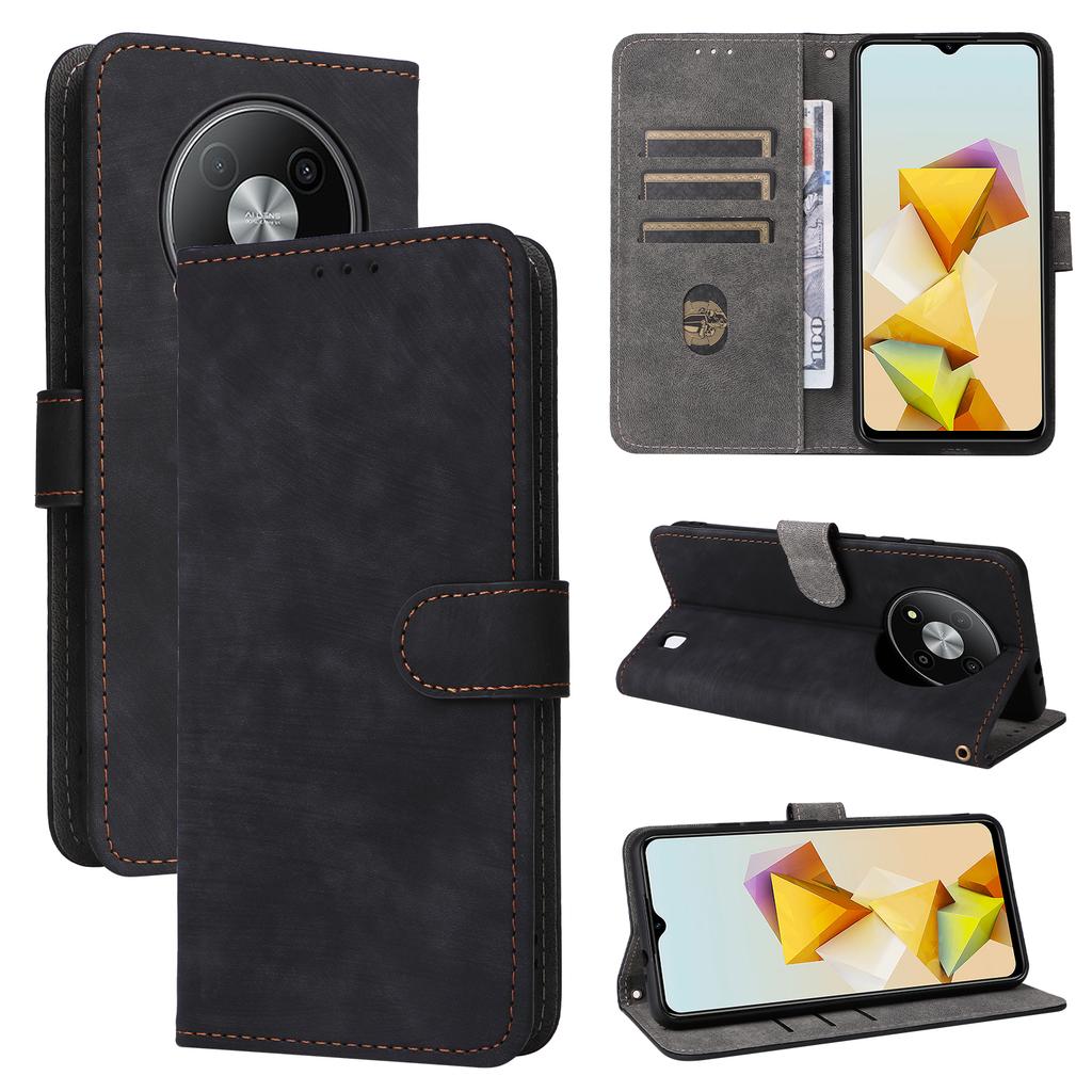 For ZTE Blade A73 Pro 5G/A73 5G/Optus X Pro 5G Case RFID Blocking Card Slots Phone Cover with Hand Strap