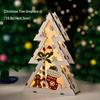 Luminous Handmade Wooden Christmas Tree Ornament Pendant Decor Gift.