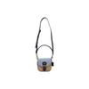 Coach Kleo 17 Saddle Buckle Color Block Flap Leather Underarm Crossbody Shoulder Bag Small Women bags Light-Blue Khaki C8744-IMTUZ