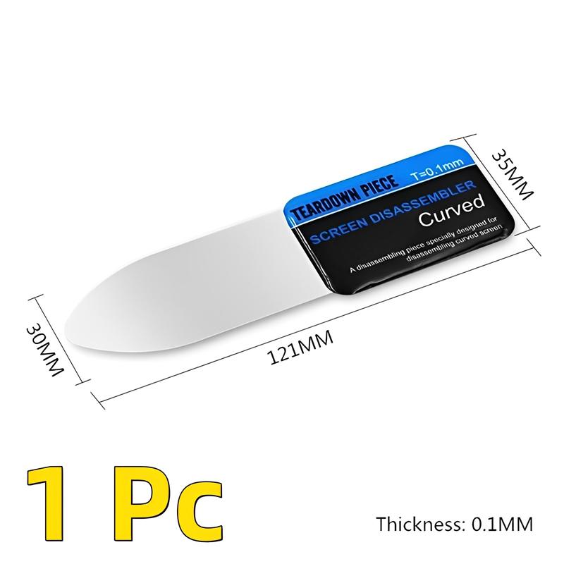1/3Pcs Mobile Phone Curved LCD Screen Spudger Opening Pry Card Tools Ultra Thin Flexible Mobile Phone Disassemble Steel Metal