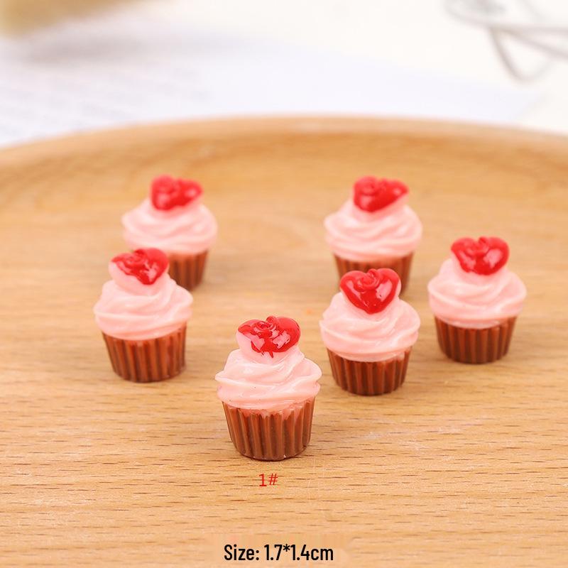 3D Paper Cupcake DIY Simulation Food Toy: Decorative Accessories for Phone Cases, Pendants, Hair Clips, and Resin Ornaments