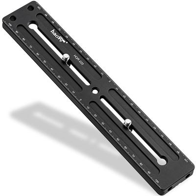 Haoge 220mm Long Extender Rail Sliding Plate for Camera Ball Head Benro Sunway Photo Multi-purpose Quick-Release Tripods, Clamp, Arca, Swiss,