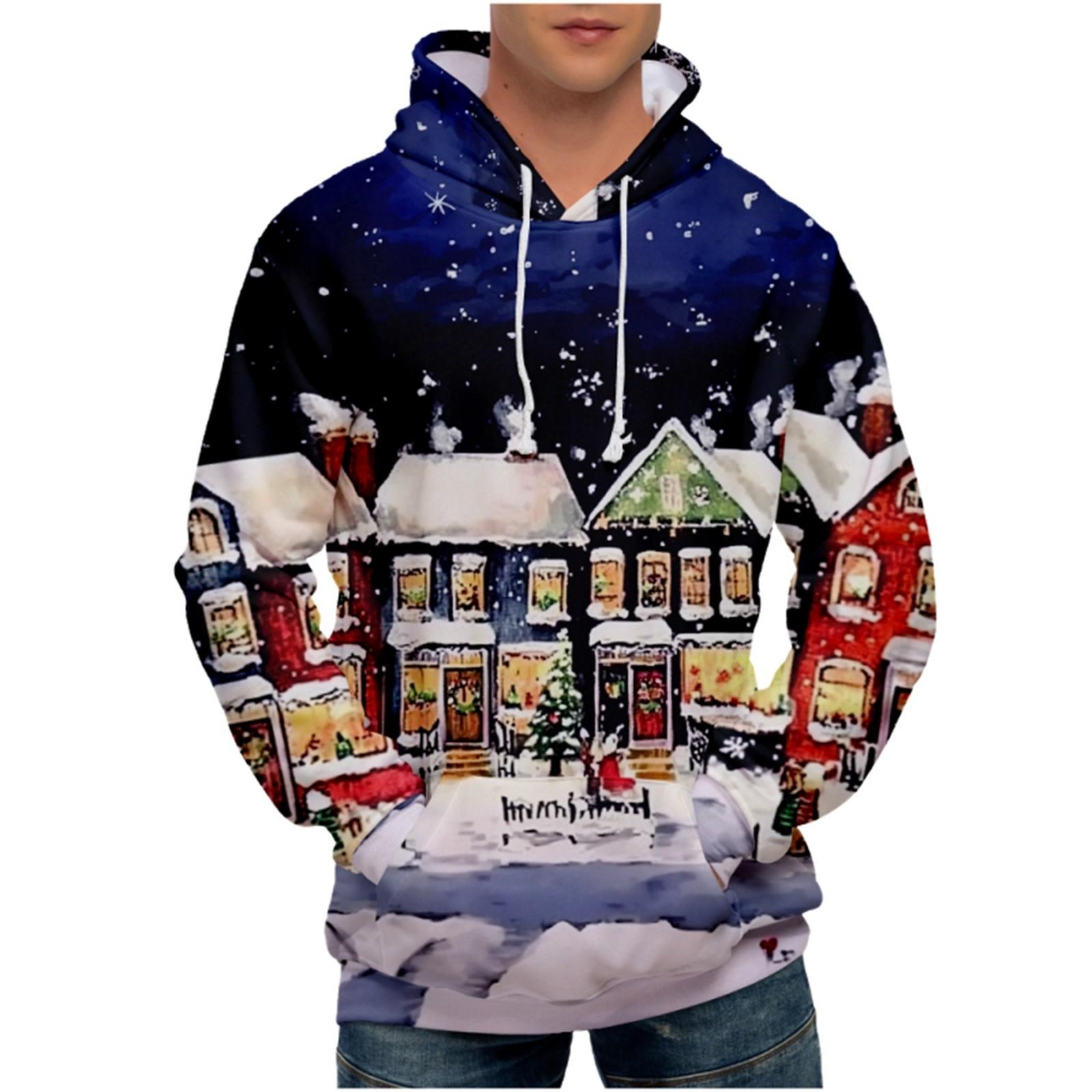 

Мужская свободная толстовка с капюшоном с принтом, мужская повседневная модная спортивная толстовка XXXXL белый