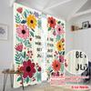2 Stück 2D Flachdruck Fenstergardinen Floral Du machst die Welt Polyester Ohne Strom Ganzjährig Party- & Feiertagsdeko