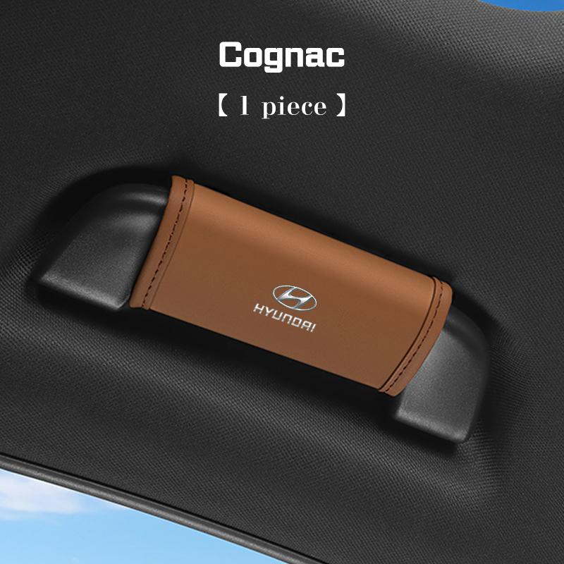 For Hyundai N Line I40 I30 I20 I10 Sonata Elantra FE Accent Tucson Kona Car Roof Armrest Covers PU Leather Glove Protective Mat