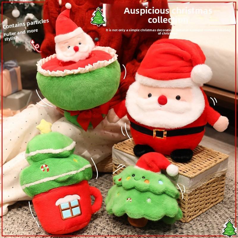 Christmas Santa Claus Plush Toy With Soft Filling For Festive Gift And Party Decor