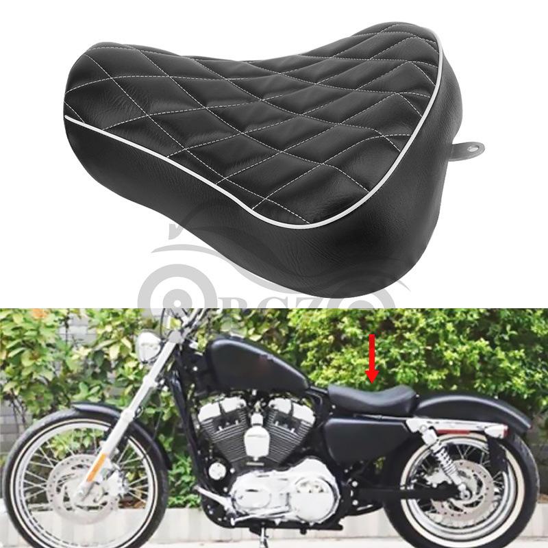 Harley XL883/1200 Black Diamond Pattern Front Seat Cushion (1983-2003)