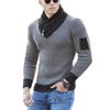 Men's Turtleneck Knit Sweater, Long Sleeve Pullover, Fashion Fall Winter Oversized Mens Jumper
