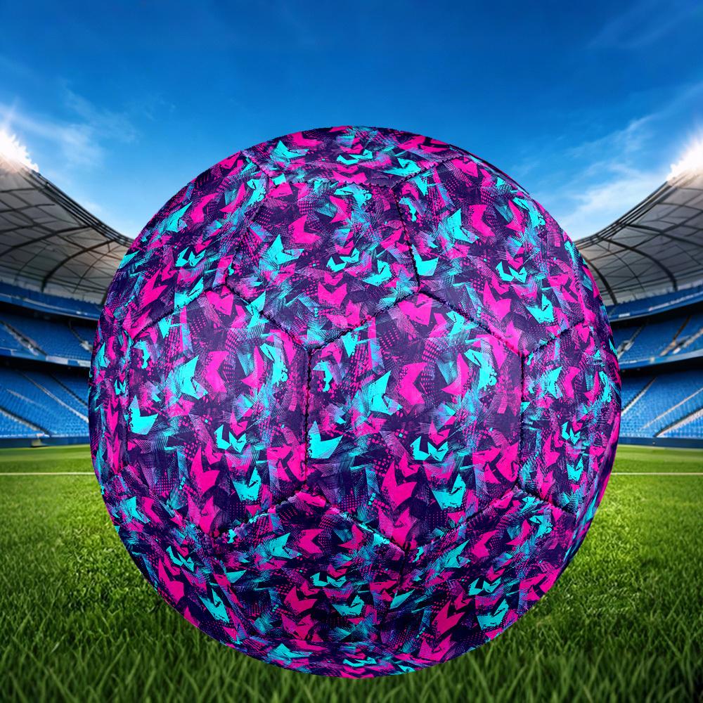 1pc Abstract Geometric Theme Soccer Ball Football, Size 5, Lightweight PVC, Outdoor Training Soccer Ball,Gift j60431