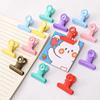 5pcs Random Color Metal Grip Ticket Paper Stationery Clips Office Documents Binder Clip School Student Stationery Supplies 3cm