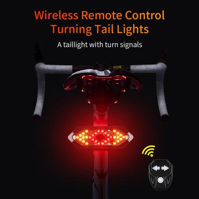 Bike Turn Signal Rear Light Remote Bicycle Lights LED USB Rechargeable Bicycle Lamp Bike Wireless Warning Tail Light