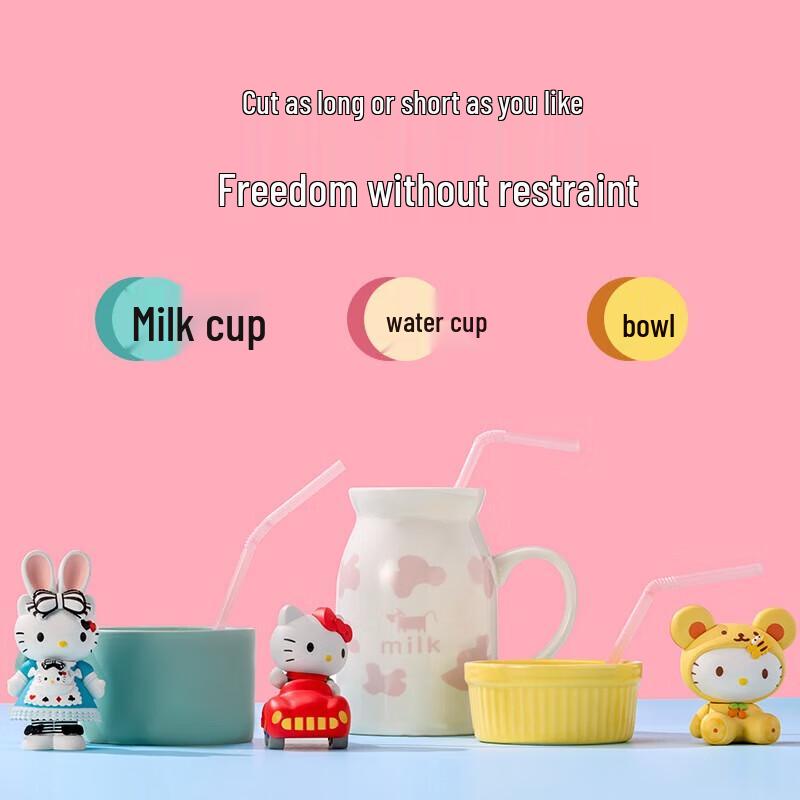 Hello Kitty Individually Wrapped Bendable Straws