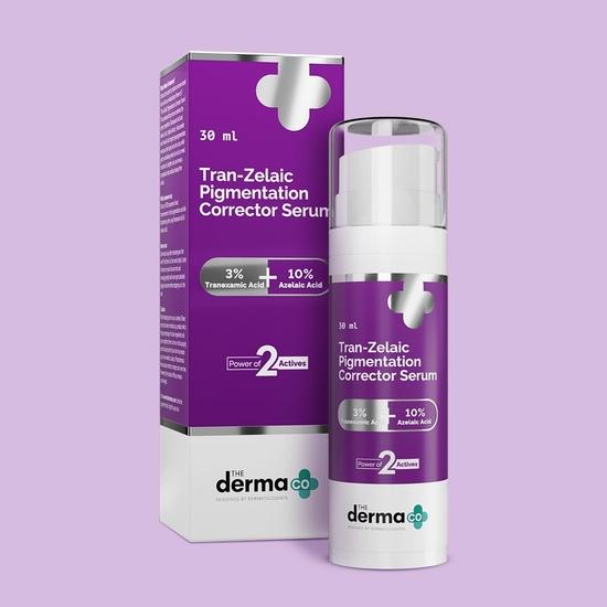 The Derma Co. Tran-Zelaic Pigmentation Corrector Serum with 3% Tranexamic Acid & 10% Azelaic Acid - 30 G| Reduces Acne & Acne Marks