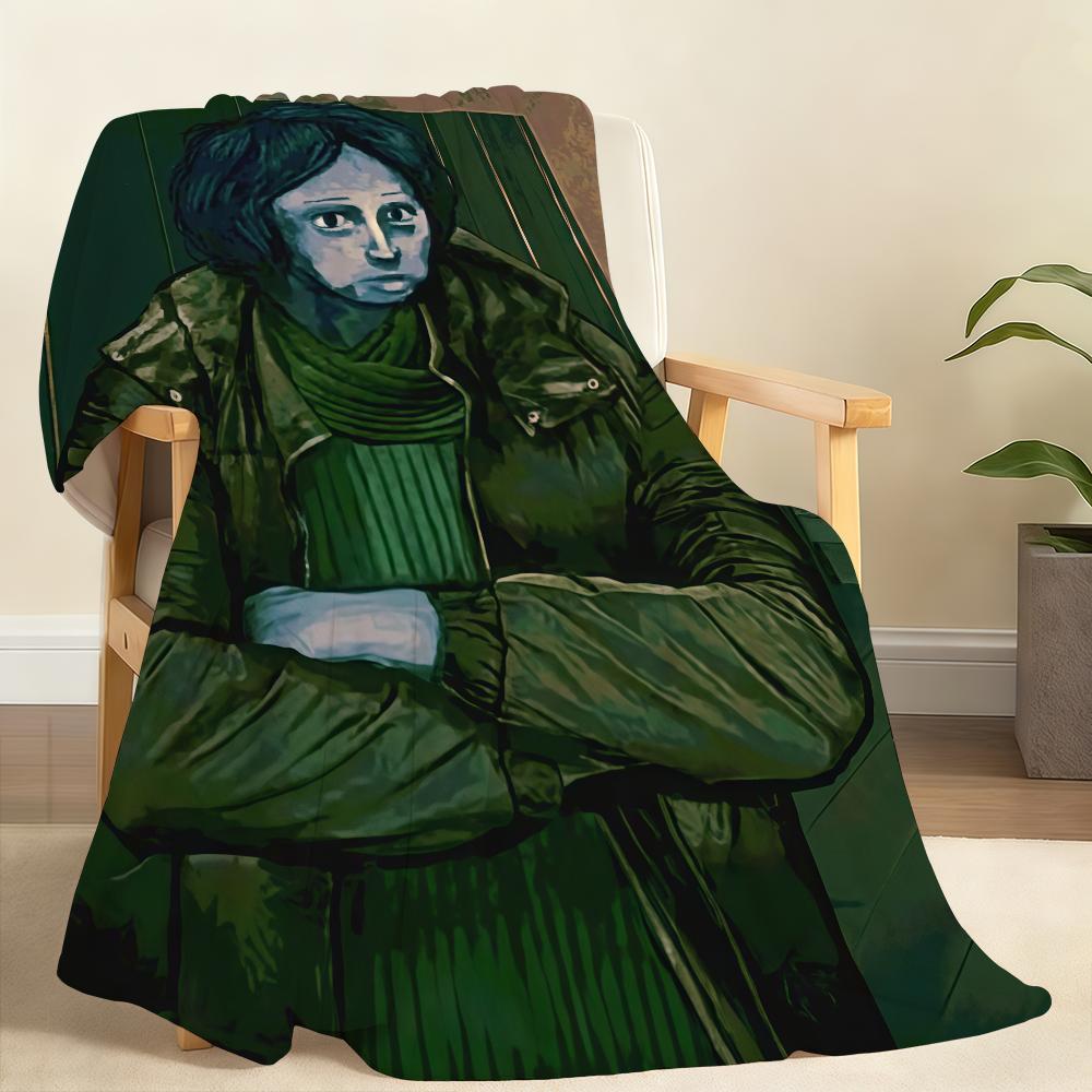 

No Im Not a H-Human Blanket Soft Throw Blanket for Home Bedroom Bed Sofa Picnic Travel Office Rest Cover Blanket Gift 100x150cm