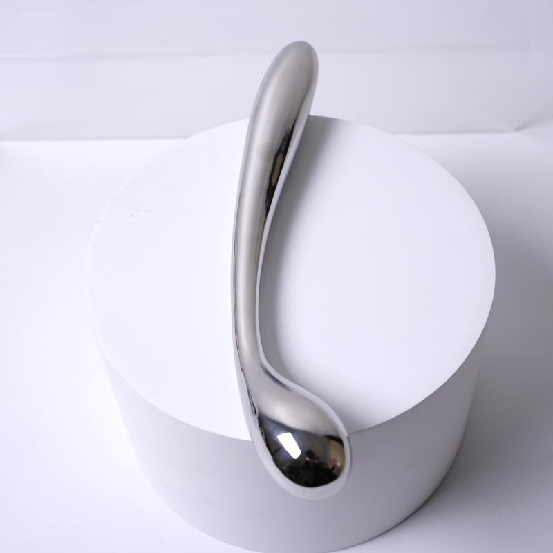 Heavy stainless steel double fake dildo G Spot wand anal beads butt plug metal prostate massager vaginal female sex toy women