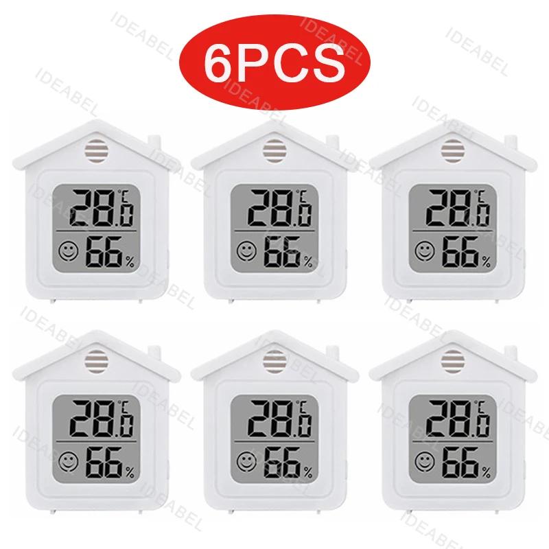 6-10PCS Indoor Thermometer LCD Digital Temperature Room Hygrometer Gauge Sensor Humidity Meter Indoor Thermometer Temperature