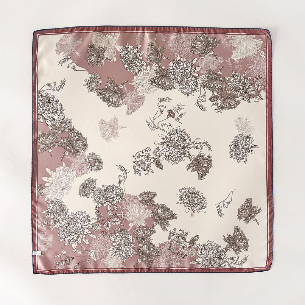 14 momme 100% Natural Twill Silk Scarf for Women Double side Female Foulard Shawl Wrap Square Neckerchief Hijab Bandana Scarves