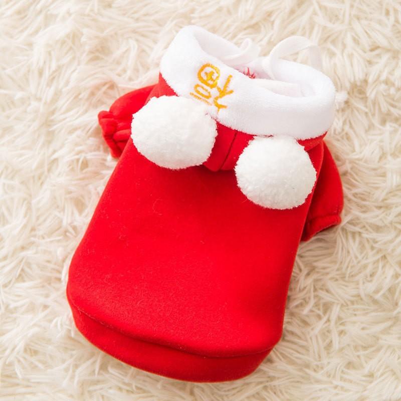 New Year's Thin Velvet Cat Dog Bimono Festive New Year's Clothing than Bear Small and Medium Dogs Pet Clothes