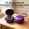 10 Bottles Capacity Essential Oil Storage Box Hard Shell Insulin Vial Protector  For Home
