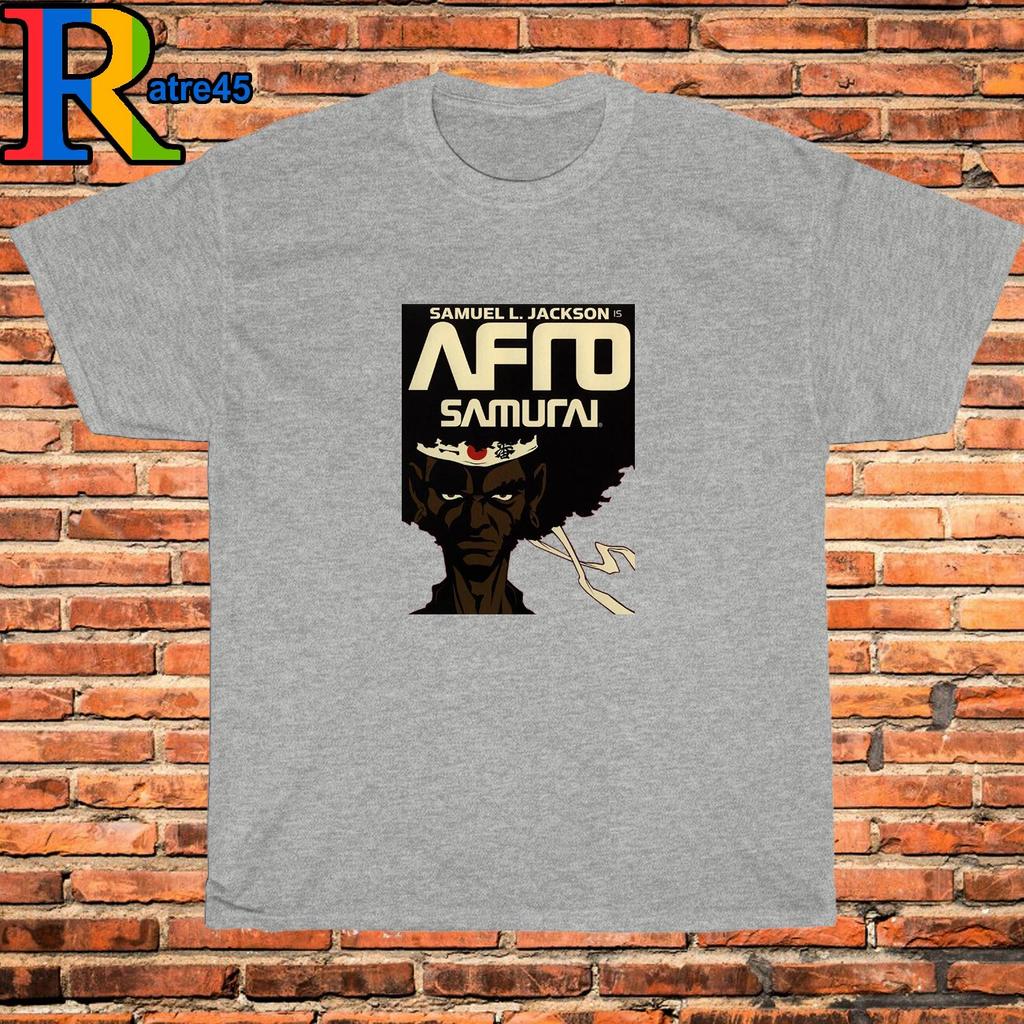 Men's and Women's T-shirts Afro Samurai Anime Cartoon