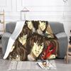 P5R The Many Faces of Goro Akechi Flannel Blanket Custom Throw Blankets for  Sofa Bedding Lounge 200x150cm Plush Thin Quilt