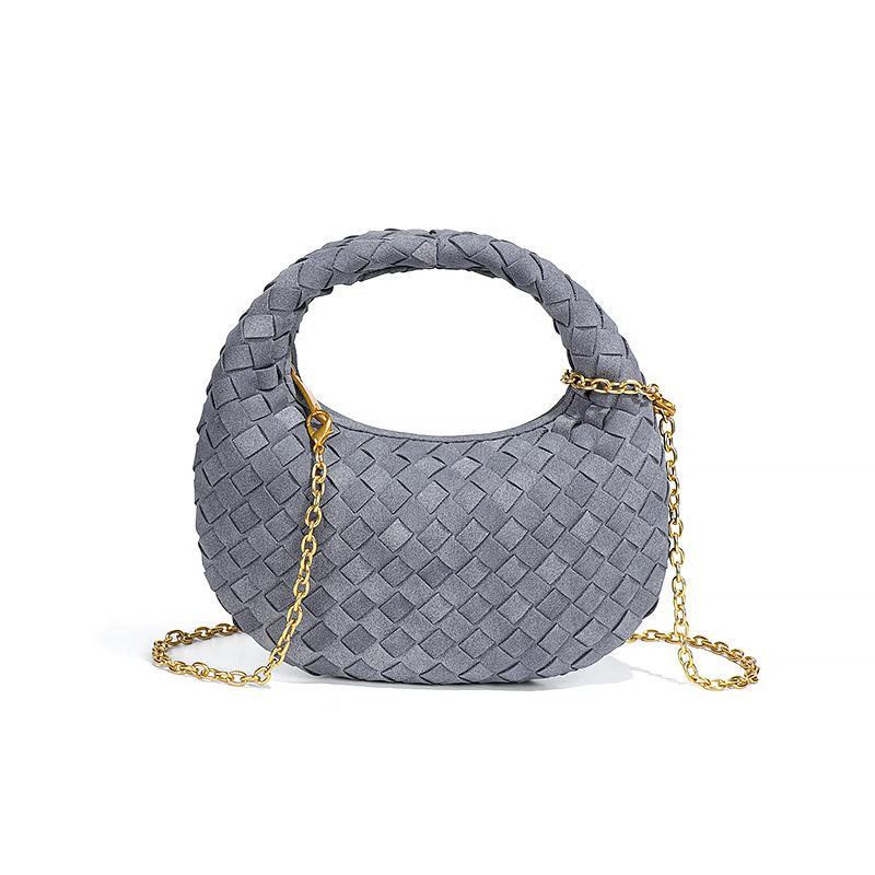 Borsa Clutch Mini e Carina alla Moda per Autunno e Inverno, Piccola Borsa Opaca Intrecciata a Mano, Borsa a Tracolla Versatile Monospalla per Donna