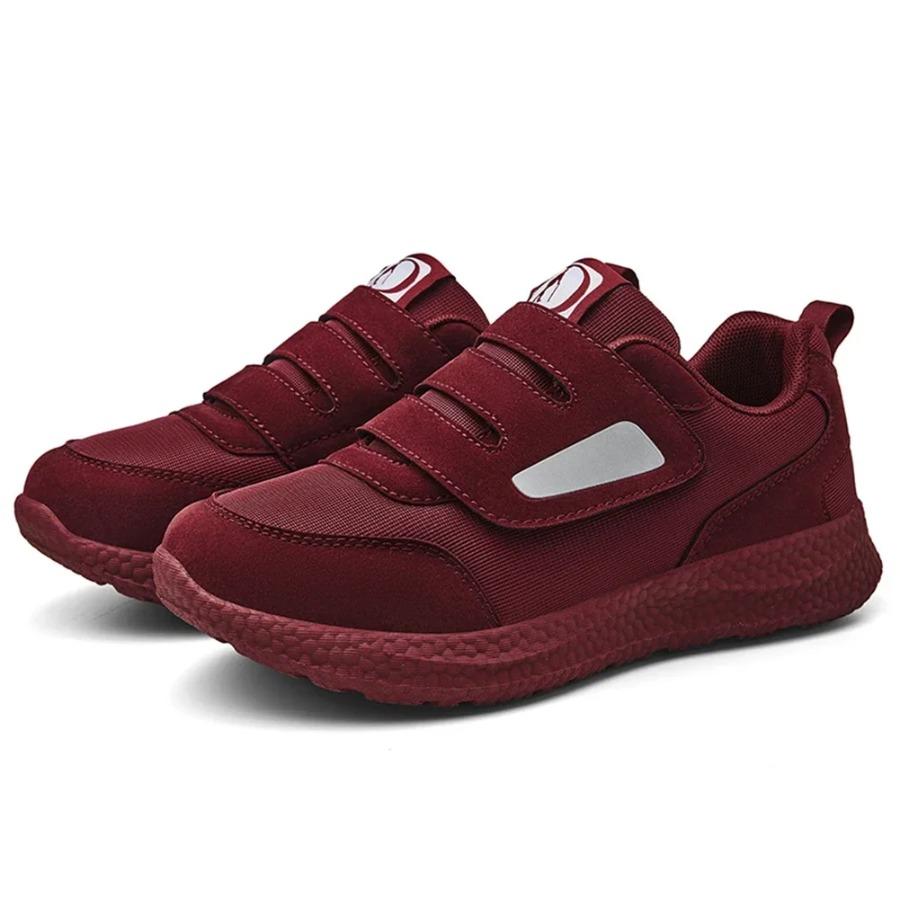 Buty Ortopedyczne Antypoślizgowe Lekkie Sneakersy na Obrzęki z Rzepami Buty na Zapalenie Rozcięgna Podeszwowego dla Mężczyzn