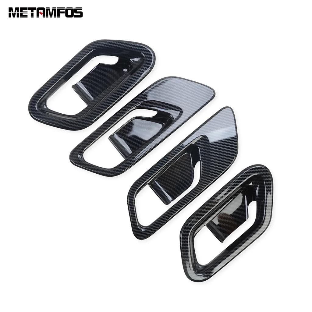 Accessories For Nissan X-trail Xtrail Rogue T33    2024 Interior Carbon Fiber Door Handle Bowl Cover Trim Sticker