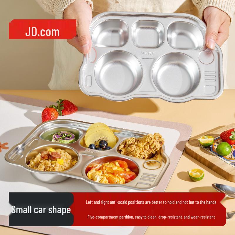 Jingdong Car Kids  5-Compartment Lunch Plate