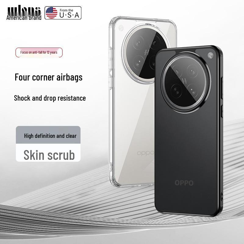 Wlons Transparent Airbag Magnetic Protective Case for Oppo Find X9 Ultra/X8s/X8 Pro