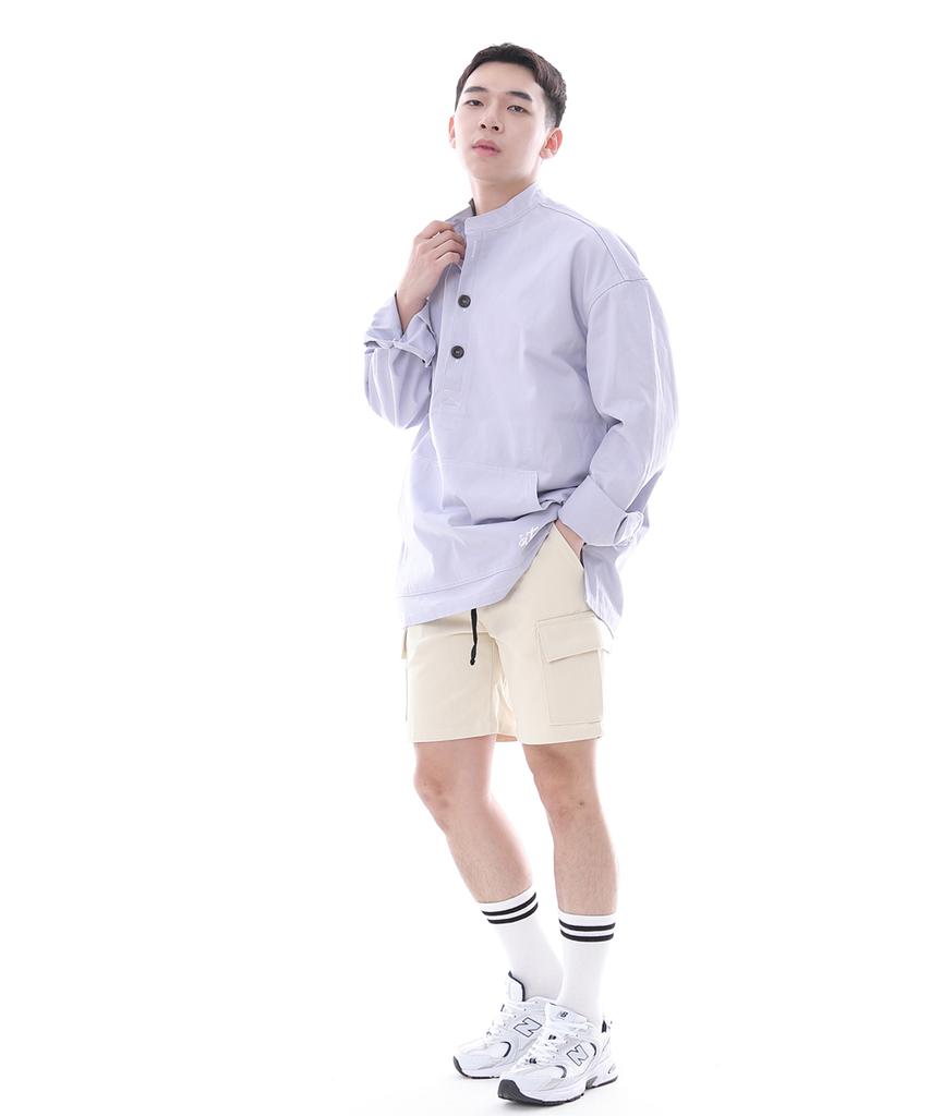 Seinteukeulu Comfortable Modern Cargo Shorts Cm-1200C Cream