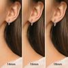 S925 Sterling Silver Plain Hoop Earrings, Simple Round Earrings 135EH