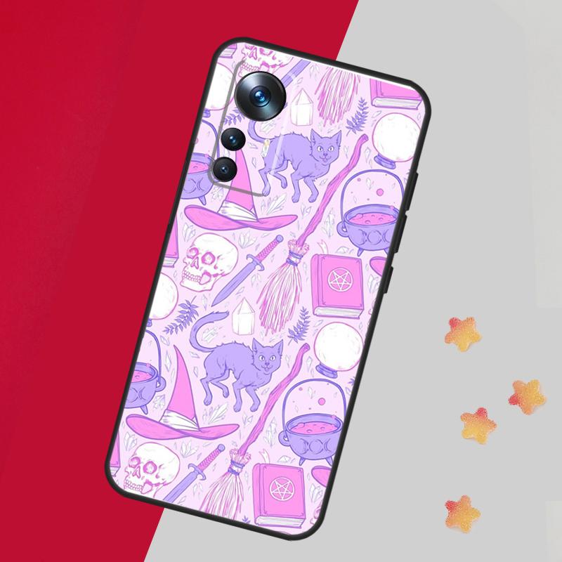 Witch Black Cat Case For Xiaomi 14 13 15 Ultra 11T 12T 13T 14T Pro Cover For POCO X7 Pro X3 X5 X6 F5 F6 F7