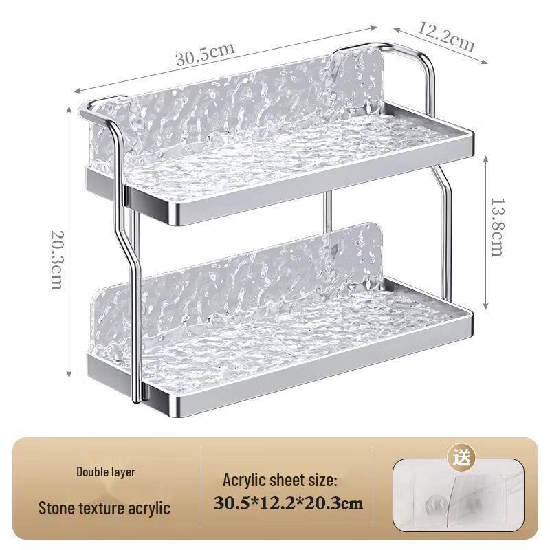 Cream Style 2-Tier Desktop Cup Storage Rack