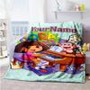 Dora Explorer Personalized Text Blanket Lightweight Customizable Blanket Durable Comfort Suitable for Seaside Livingroom Living Room Office