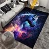 Galactic Unicorn Rug for Fantasy Themed Rooms | Space Nebula Carpet | Magical Home Decor Accessories Skid resistant carpet