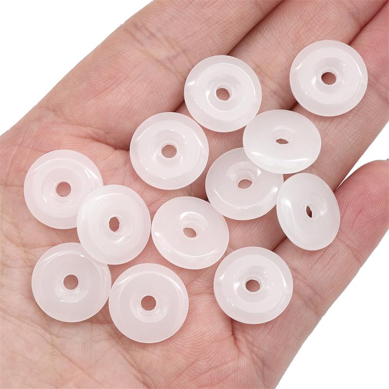 

10 шт./пакет 8-15 мм стекло имитация нефрита безопасная пряжка DIY браслет ожерелье серьги ювелирные аксессуары 15mm 10pcs/bag