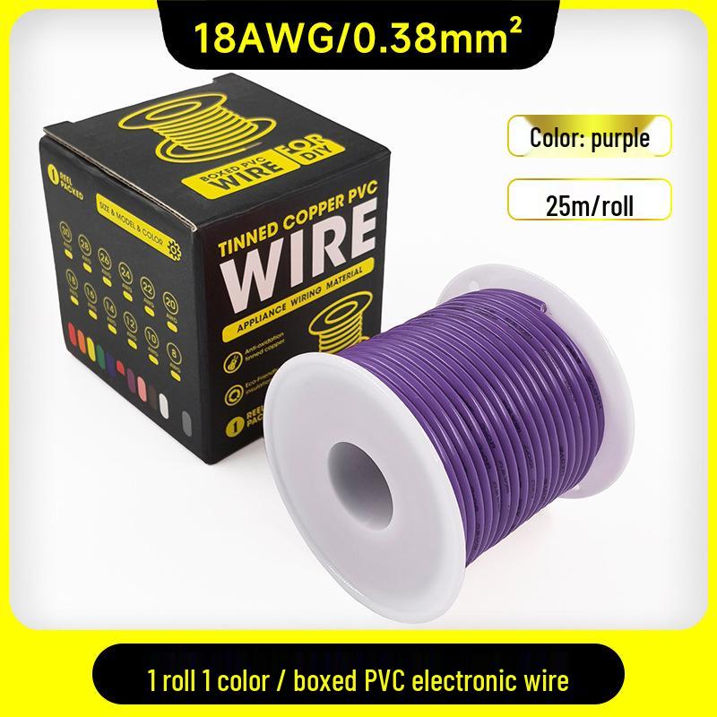1007 PVC Electronic Wire 16AWG-30AWG Tinned Copper, Flying Lead Aviation Wire