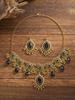 Indian Ethnic Style Gemstone Beaded Jewelry Set - Necklace & Earrings