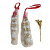 @ Traditionelle indische Radha Krishna Mala mit Basuri in Weiß-Gold-Farbe MJ-299-60% Rabatt