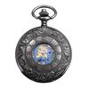 TREEWETO Men's Mechanical Skeleton Pocket Watch Roman Numeral Dial Gift Box Chain